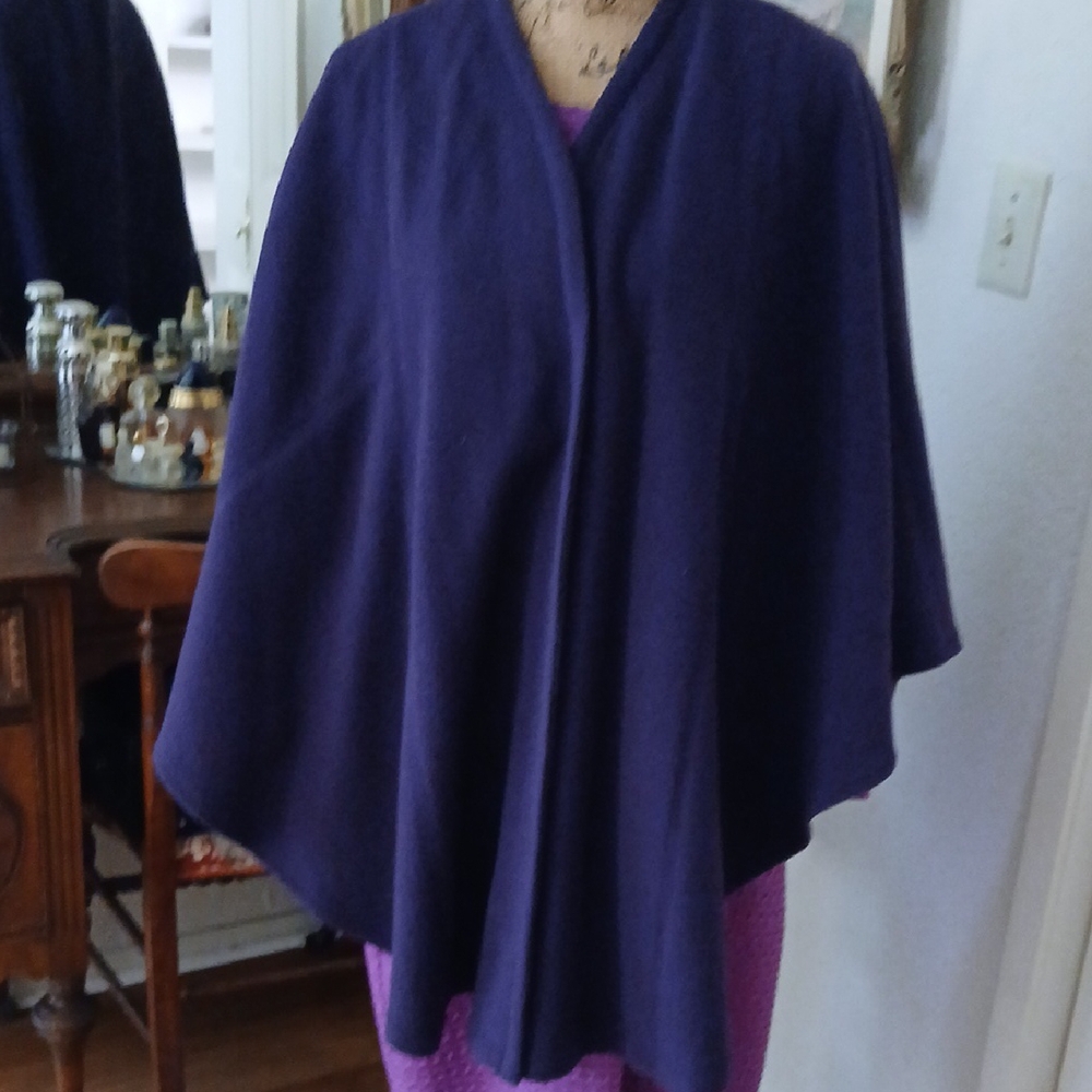 Marvin Richards Elegant Purple Women's Poncho